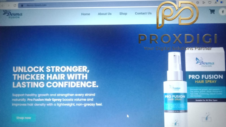 Derma Fusion Website Project by ProxDigi – https://derma-fusion.com
